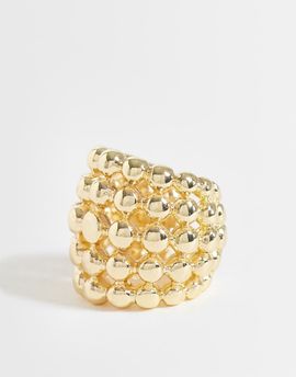 DesignB London DesignB London ball-effect statement ear cuff in gold