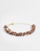 DesignB London DesignB London beaded faux shell bracelet in brown - 1