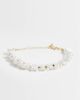 DesignB London DesignB London beaded faux shell bracelet in white - 1
