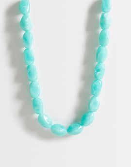 DesignB London DesignB London beaded necklace in turquoise-Blue