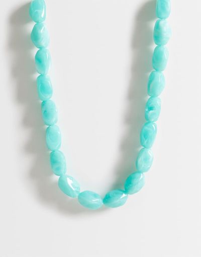DesignB London DesignB London beaded necklace in turquoise-Blue