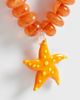 DesignB London DesignB London beaded starfish charm necklace in orange - 3