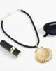 DesignB London DesignB London black rope shell necklace - 2