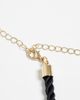 DesignB London DesignB London black rope shell necklace - 3