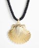 DesignB London DesignB London black rope shell necklace - 4