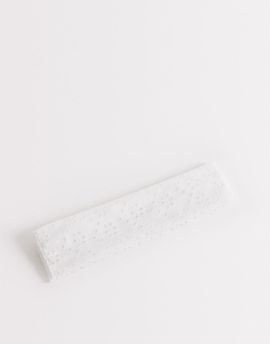 DesignB London DesignB London broderie anglaise jersey headband in white