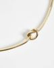 DesignB London DesignB London choker necklace with knot detail in gold - 3
