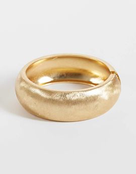 DesignB London DesignB London chunky bangle in brushed gold
