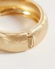 DesignB London DesignB London chunky bangle in brushed gold - 2