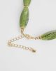 DesignB London DesignB London chunky beaded necklace in dark green - 3