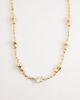 DesignB London DesignB London chunky beaded necklace in gold - 1