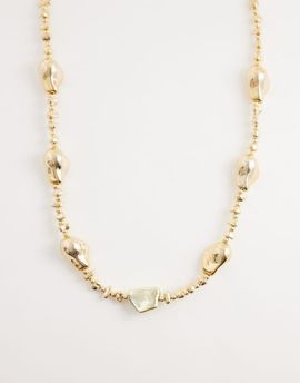 DesignB London DesignB London chunky beaded necklace in gold