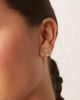DesignB London DesignB London clover stud earrings in gold - 3