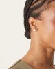 DesignB London DesignB London clover stud earrings in white and gold - 3