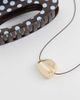DesignB London DesignB London cord necklace with molten pendant in gold tone - 2
