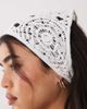 DesignB London DesignB London crochet headscarf in white - 1