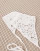 DesignB London DesignB London crochet headscarf in white - 3