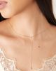 DesignB London DesignB London crystal drop lariat necklace in gold - 1