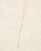 DesignB London DesignB London crystal drop lariat necklace in gold - 2