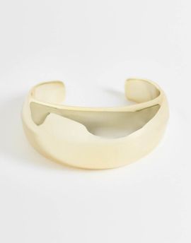 DesignB London DesignB London dome cuff bracelet in gold