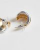 DesignB London DesignB London dome hoop earrings in mixed metal-MULTI - 4