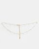 DesignB London DesignB London Exclusive pearl choker necklace in gold - 3