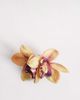 DesignB London DesignB London fabric flower hair claw clip in amber rust-Orange - 1