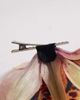 DesignB London DesignB London fabric flower hair claw clip in amber rust-Orange - 3