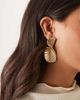 DesignB London DesignB London fanned statement stud earrings in gold - 1