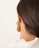 DesignB London DesignB London fanned statement stud earrings in gold - 3