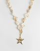 DesignB London DesignB London faux shell & starfish pendant necklace in gold - 1