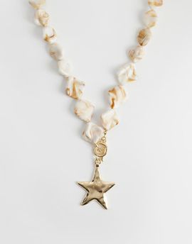 DesignB London DesignB London faux shell & starfish pendant necklace in gold