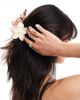 DesignB London DesignB London flower hair claw in cream-White - 1