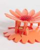 DesignB London DesignB London flower hair claw in peach-Orange - 2