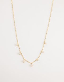 DesignB London DesignB London glass bead chain necklace in gold