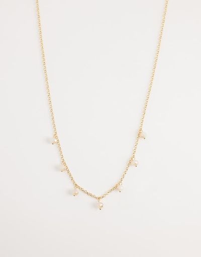 DesignB London DesignB London glass bead chain necklace in gold