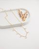 DesignB London DesignB London glass bead chain necklace in gold - 2
