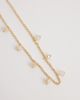 DesignB London DesignB London glass bead chain necklace in gold - 3
