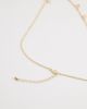 DesignB London DesignB London glass bead chain necklace in gold - 4