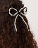 DesignB London DesignB London hair bow in faux pearl and black - 1