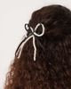 DesignB London DesignB London hair bow in faux pearl and black - 2