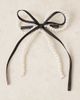 DesignB London DesignB London hair bow in faux pearl and black - 3
