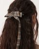 DesignB London DesignB London hair bow in tartan plaid-Multi - 3