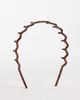 DesignB London DesignB London hairband in matte tortoise-Brown - 1