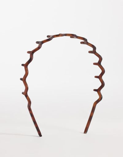 DesignB London DesignB London hairband in matte tortoise-Brown
