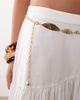 DesignB London DesignB London hammered metal chain belt in gold - 2