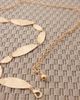 DesignB London DesignB London hammered metal chain belt in gold - 3