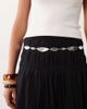 DesignB London DesignB London hammered metal chain belt in silver - 1