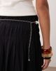 DesignB London DesignB London hammered metal chain belt in silver - 2