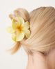 DesignB London DesignB London Hawaiian flower hair clip in yellow - 3